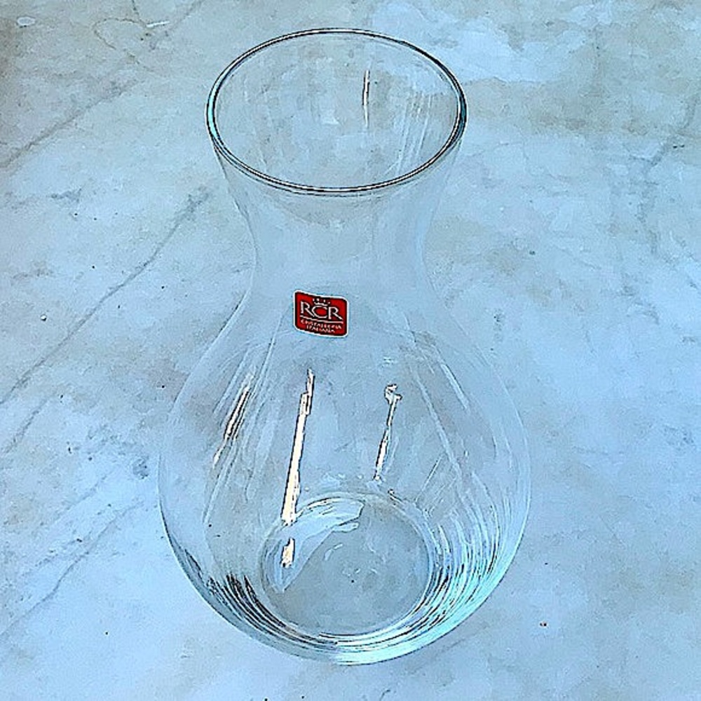RCR TOSCANA CARAFE JUG GLASS 68 OUNCE MADE IN ITALY